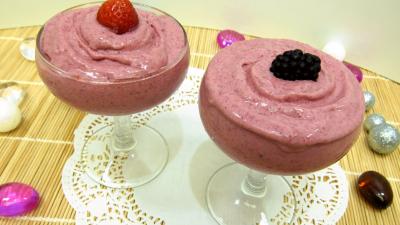 Recette Crème glacée aux fruits rouges