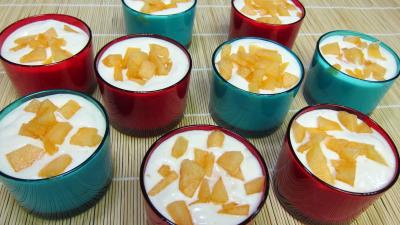 Desserts : Verrines de melon au fromage blanc