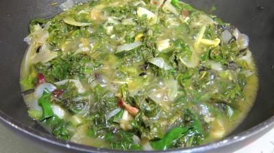 Recette Blettes et oseille aux oeufs durs