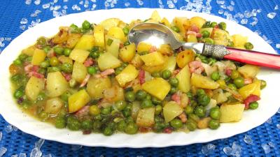 sel : Plat de pommes de terre à la sauce blanche