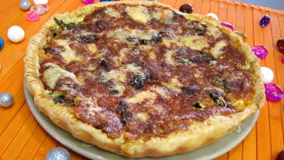 tarte salée : Tarte à la citrouille et aux bettes