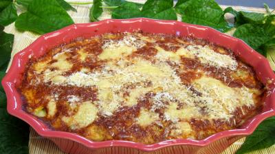 Image : recette Haricots verts au four gratinés