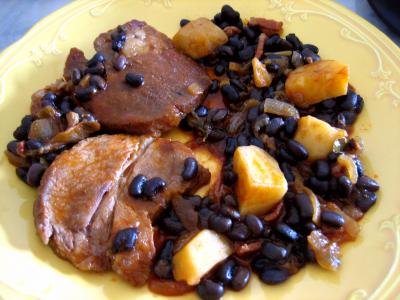 Image : Epaule de veau aux haricots noirs