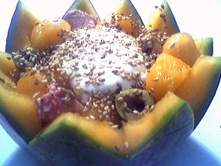 Pour débutants : Salade de melon aux graines de sésame
