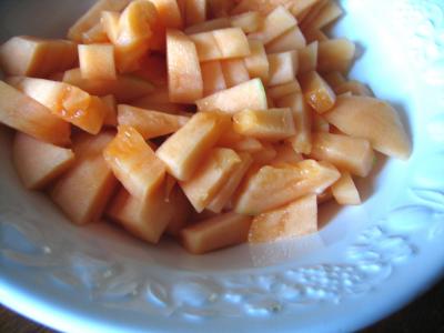 Salade de melon aux myrtilles - 2.2