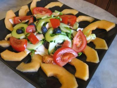 Recette Salade de melon aux graines de tournesol