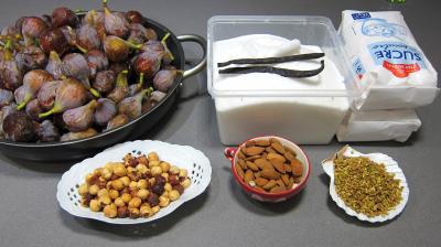 Ingrédients pour la recette : Confiture de figues aux mendiants
