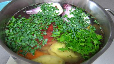 Recette Consommé aux abatis de volaille