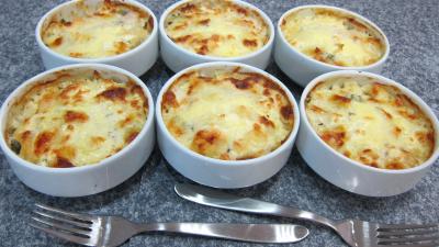 autocuiseur : Cassolettes de chou gratiné à la béchamel