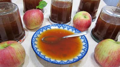 pomme : Coupelle de gelée de pommes à la rhubarbe