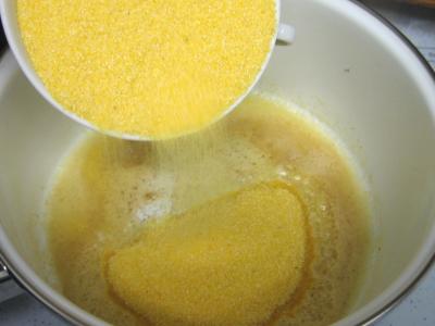 Magret au caramel et aux amandes et sa polenta aux pruneaux - 7.2