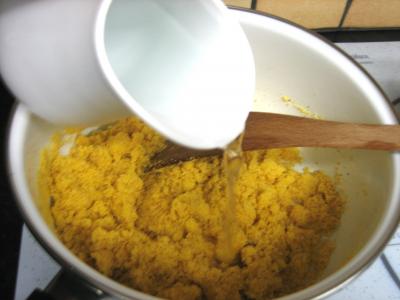 Magret au caramel et aux amandes et sa polenta aux pruneaux - 7.4