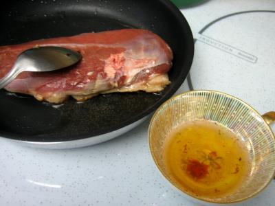 Magret au caramel et aux amandes et sa polenta aux pruneaux - 11.2