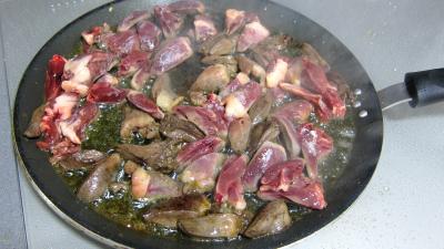 Courgette et coeurs de canard à l'ail et au persil - 5.1