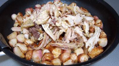 Maccheroni au poulet, navets et coulis de courgette - 3.3