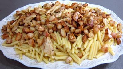 Maccheroni au poulet, navets et coulis de courgette - 5.1