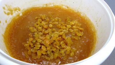 Recette Compote de pommes aux raisins secs