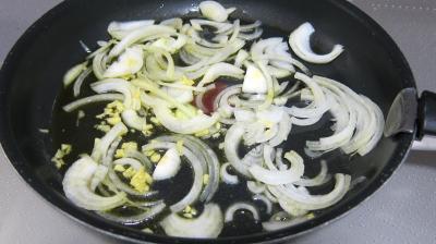 Courgettes au chorizo et cheveux d'ange - 4.2