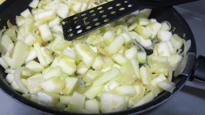 Courgettes au chorizo et cheveux d'ange - 4.4