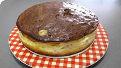Recette Cheese cake au chocolat bananes