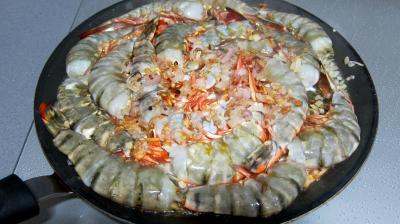 Gambas flambées - 3.2