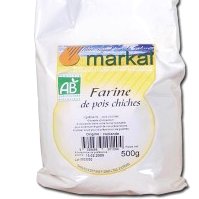 Photo : sachet de farine de pois chiche