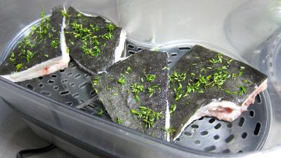 Turbot vapeur et poireaux au chorizo - 5.4