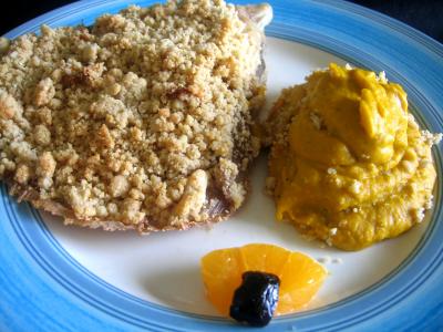 Poissons : Assiette de raie façon crumble