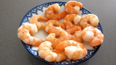 Mousse de gambas à la gelée d'orange - 1.1