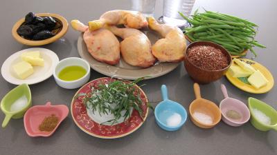 Ingrédients pour la recette : Cuisses de poulet à l'estragon