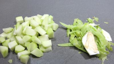 Rougets au chou chinois et chayottes - 2.2