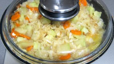 Rougets au chou chinois et chayottes - 6.4