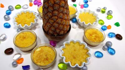 ananas : Ramequins de flans à l'ananas