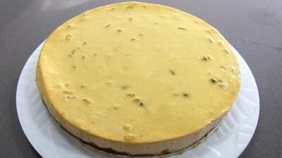 Recette Gâteau fromage blanc aux spéculoos et ses fruits confits