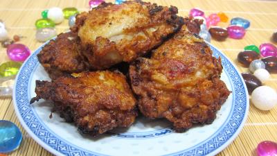 sauce soja : Assiette de cuisses de poulet à la chinoise