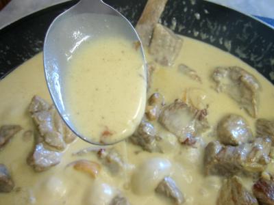 Sauté de porc au brie et aux cèpes - 14.2