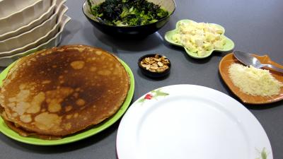 Crêpes farcies aux brocolis, épinards et champignons noirs - 9.1