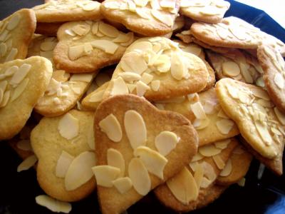 Image : recette Coeurs sablés aux amandes