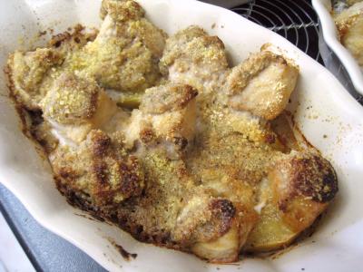 Recette Espadon aux pommes de terre et aux noix