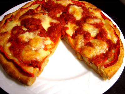 Image : recette Pizza aux artichauts et mozzarella