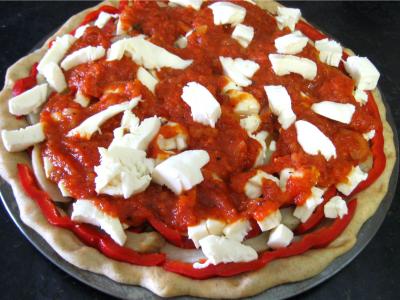 Pizza aux artichauts et mozzarella - 10.1