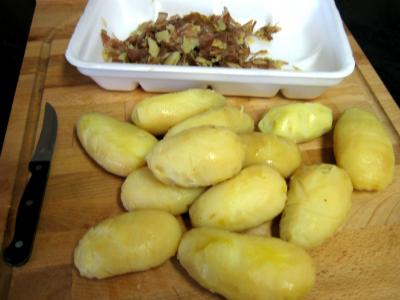 Salade aux restes de pommes de terre vapeur et chèvre - 1.1