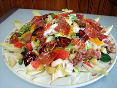 Salade aux restes de pommes de terre vapeur et chèvre - 6.2