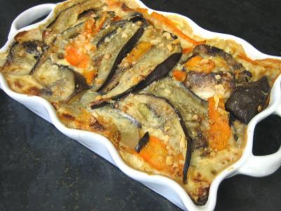 lasagne : Restes de travers de porc à l'aubergine