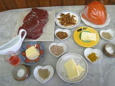 Ingrédients pour la recette : Foie de veau aux raisins secs et au potimarron
