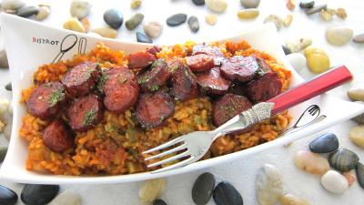 riz : Assiette de riz à l'espagnole (ou espagnol)