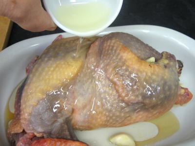 Pintade à la purée de maïs et champignons - 9.1