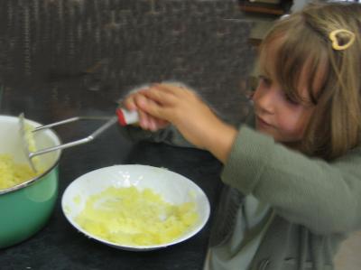 Pintade à la purée de maïs et champignons - 14.2