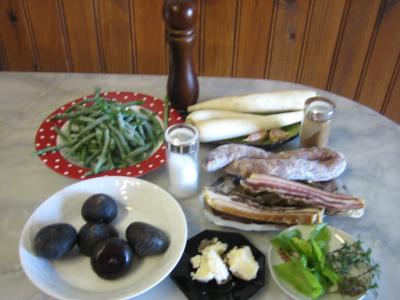 Ingrédients pour la recette : Navets et haricots verts au wok