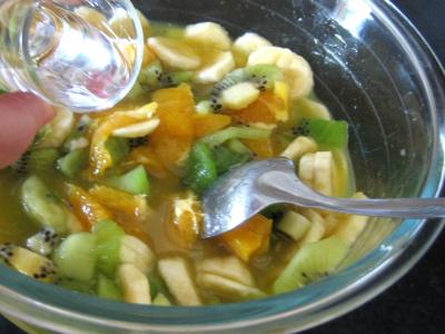 Gâteau de riz farci et sa salade de fruits - 12.1